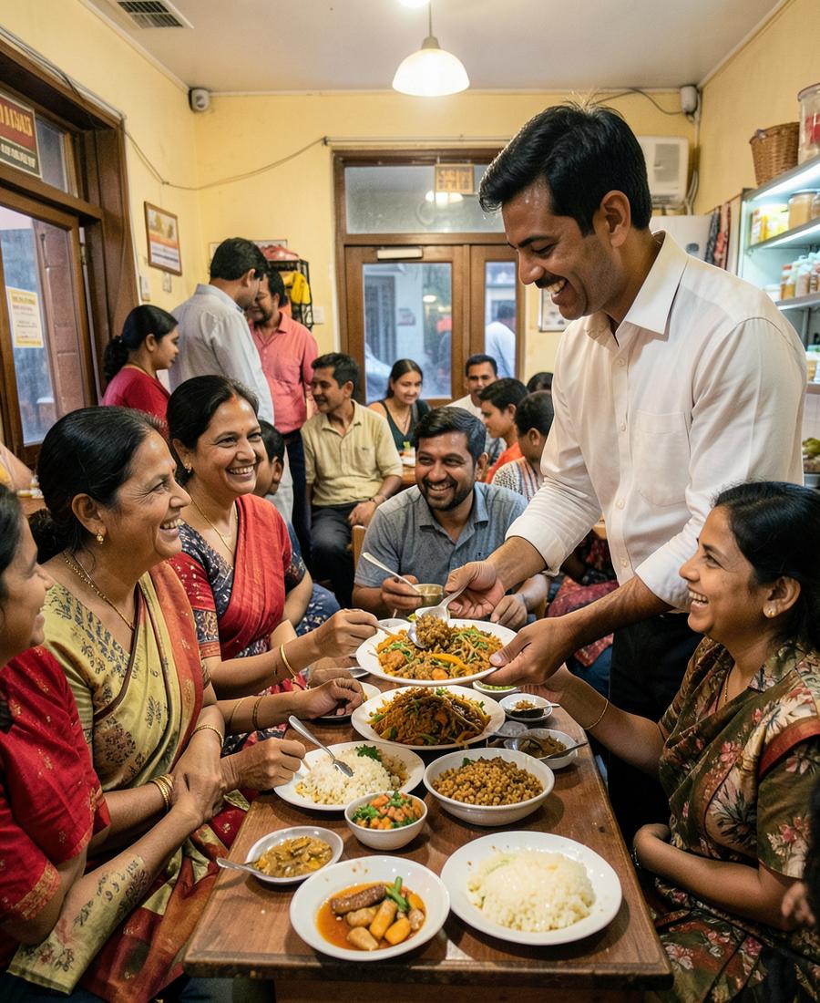 Restaurant & cafe in India collecting Google reviews
